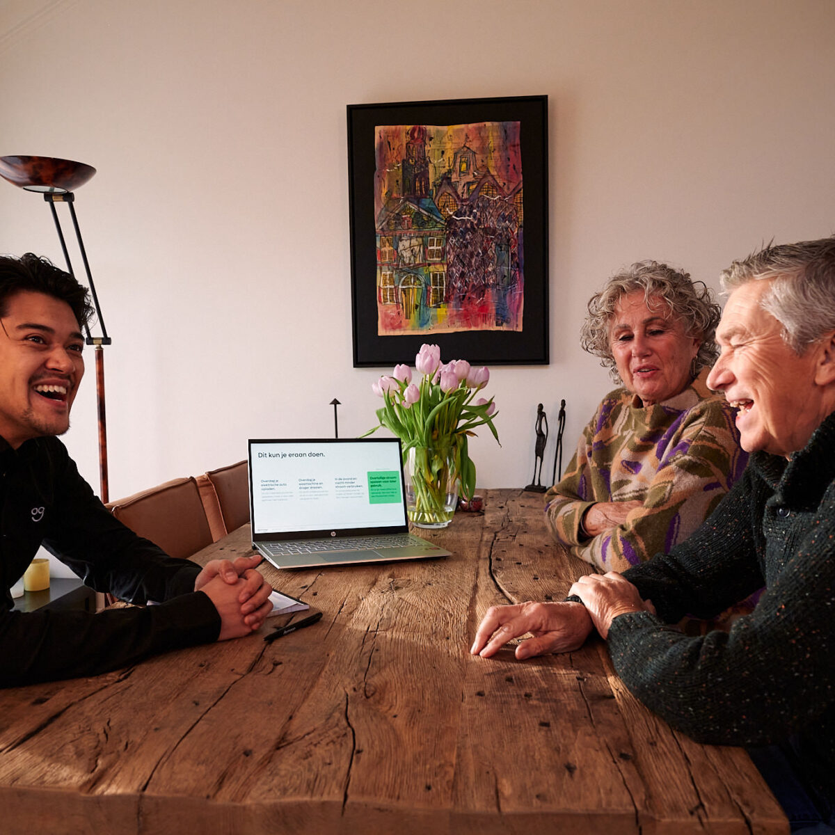 Adviesgesprek over de thuisbatterij