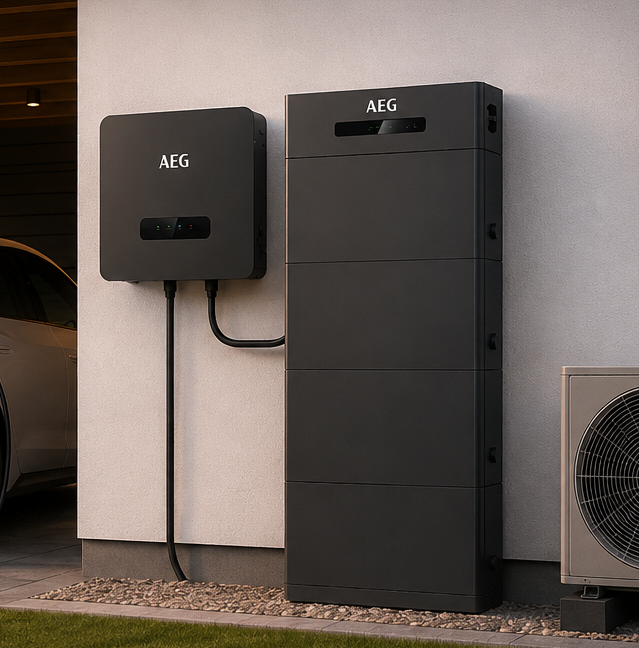 AEG thuisbatterij Hybrid 20Kwh buiten