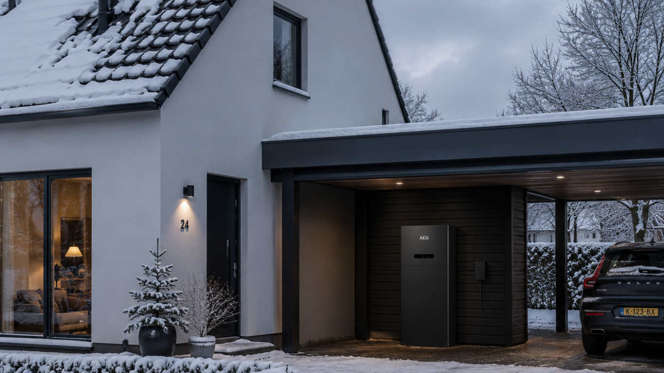 Thuisbatterij in de winter