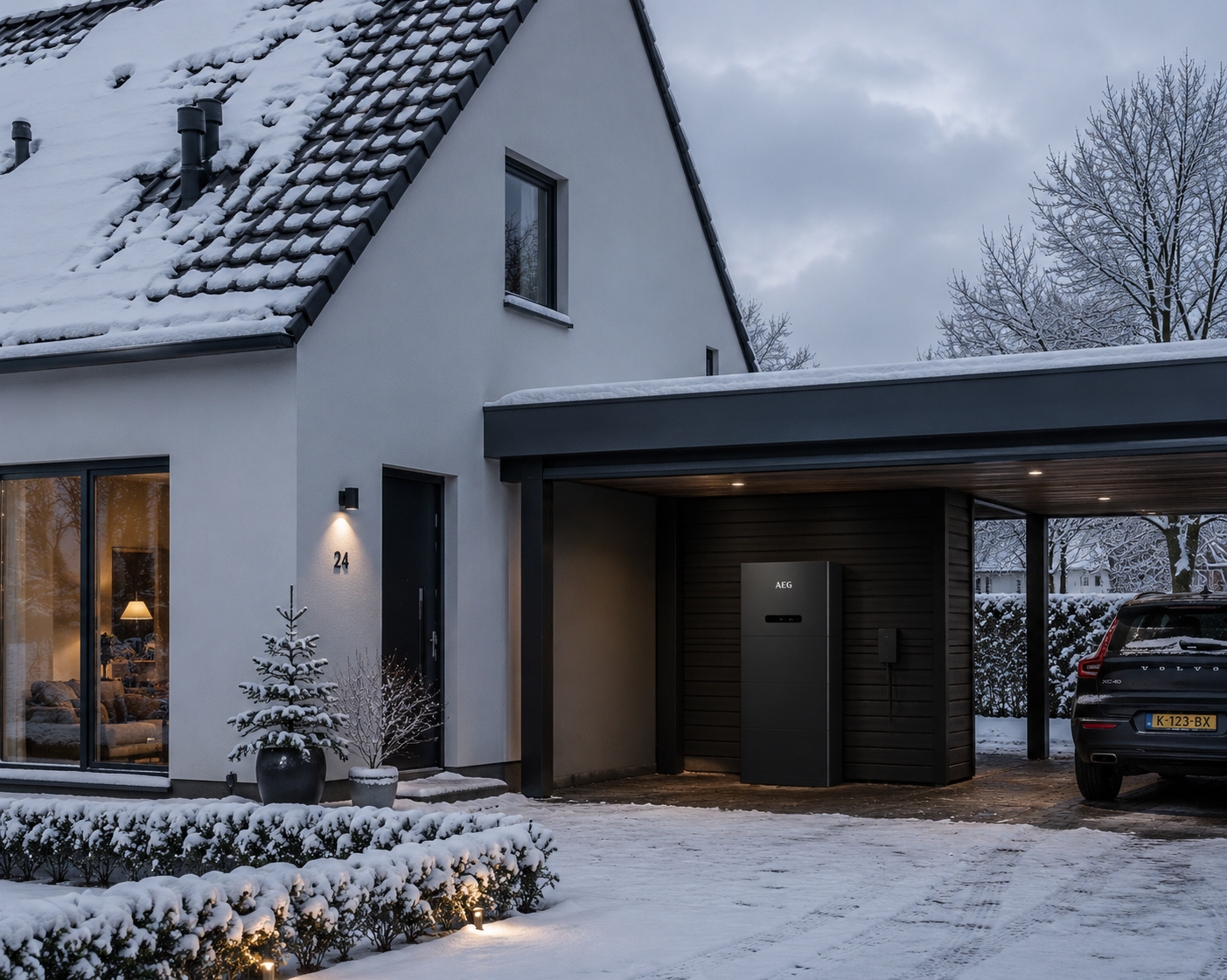 Thuisbatterij in de winter