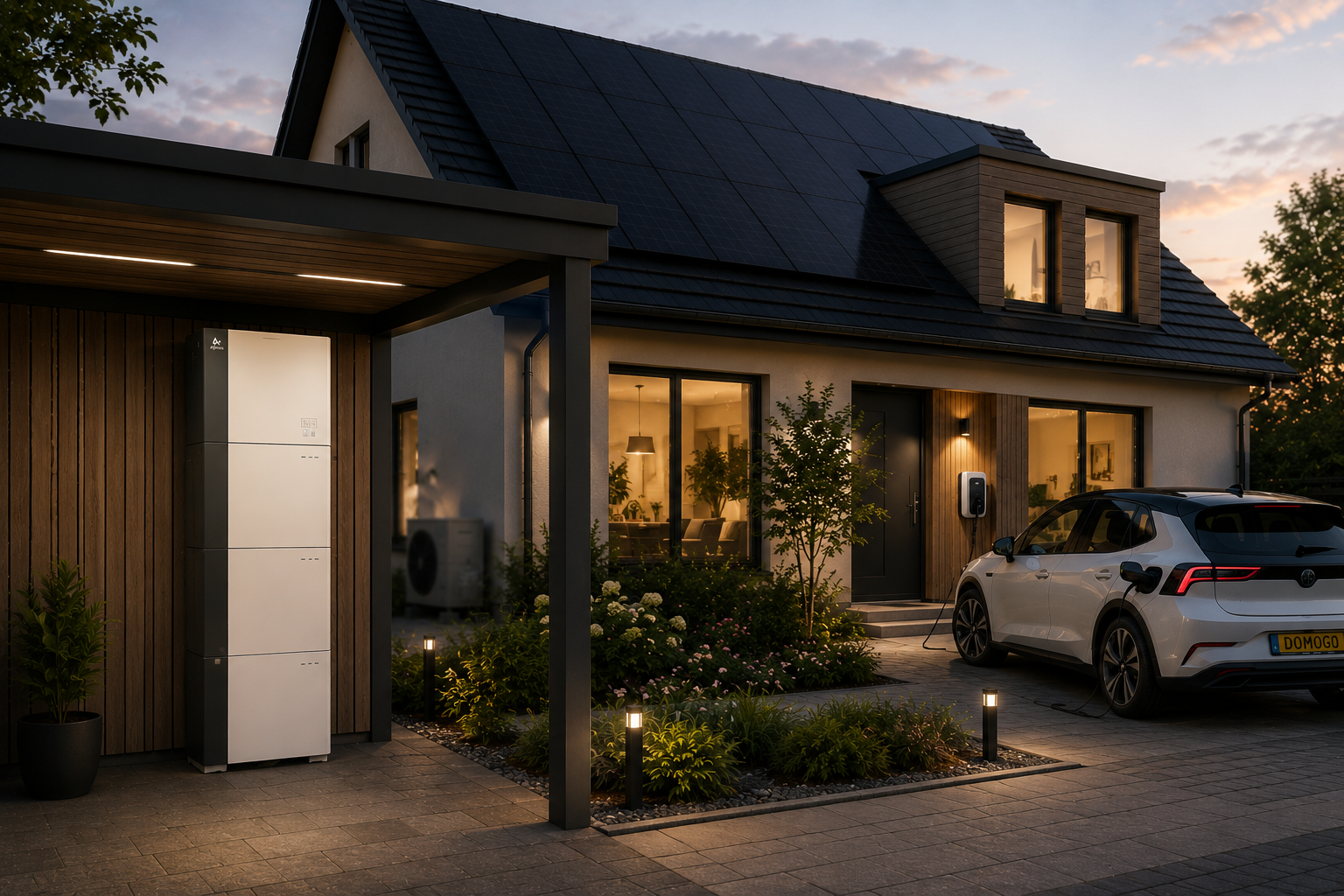 Woning met AlphaESS 27,9Kwh thuisbatterij