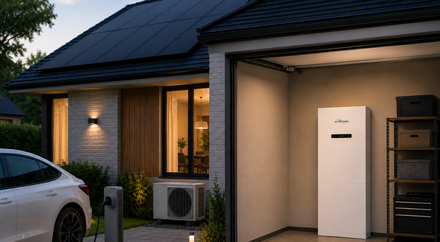 Woning met HYXI thuisbatterij All-in-One