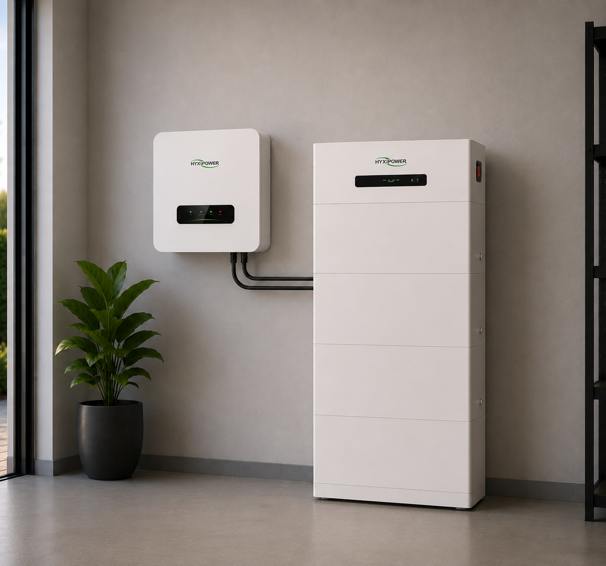 Woning met HyxiPower Hybrid thuisbatterij