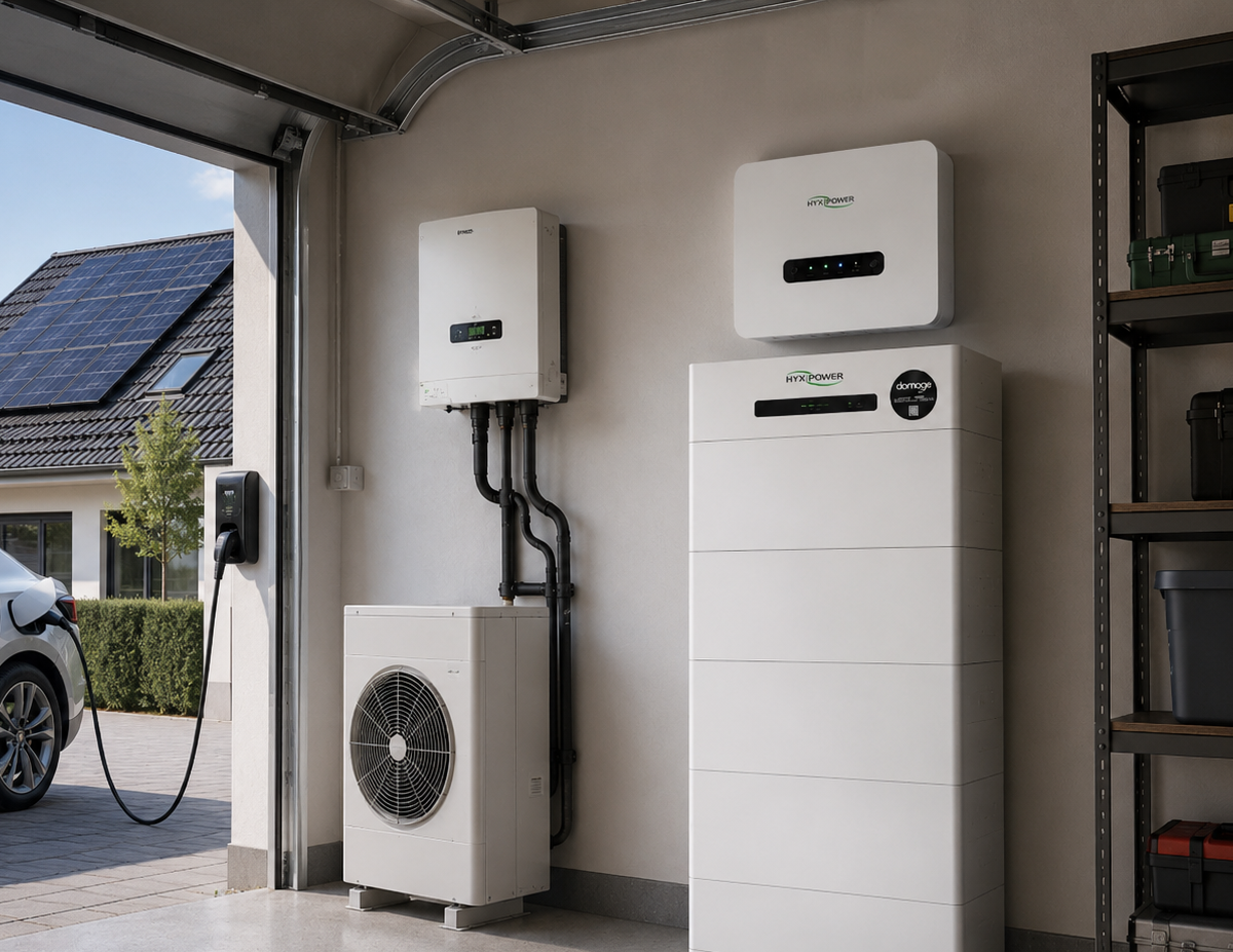Thuisbatterij 25 kwh in garage