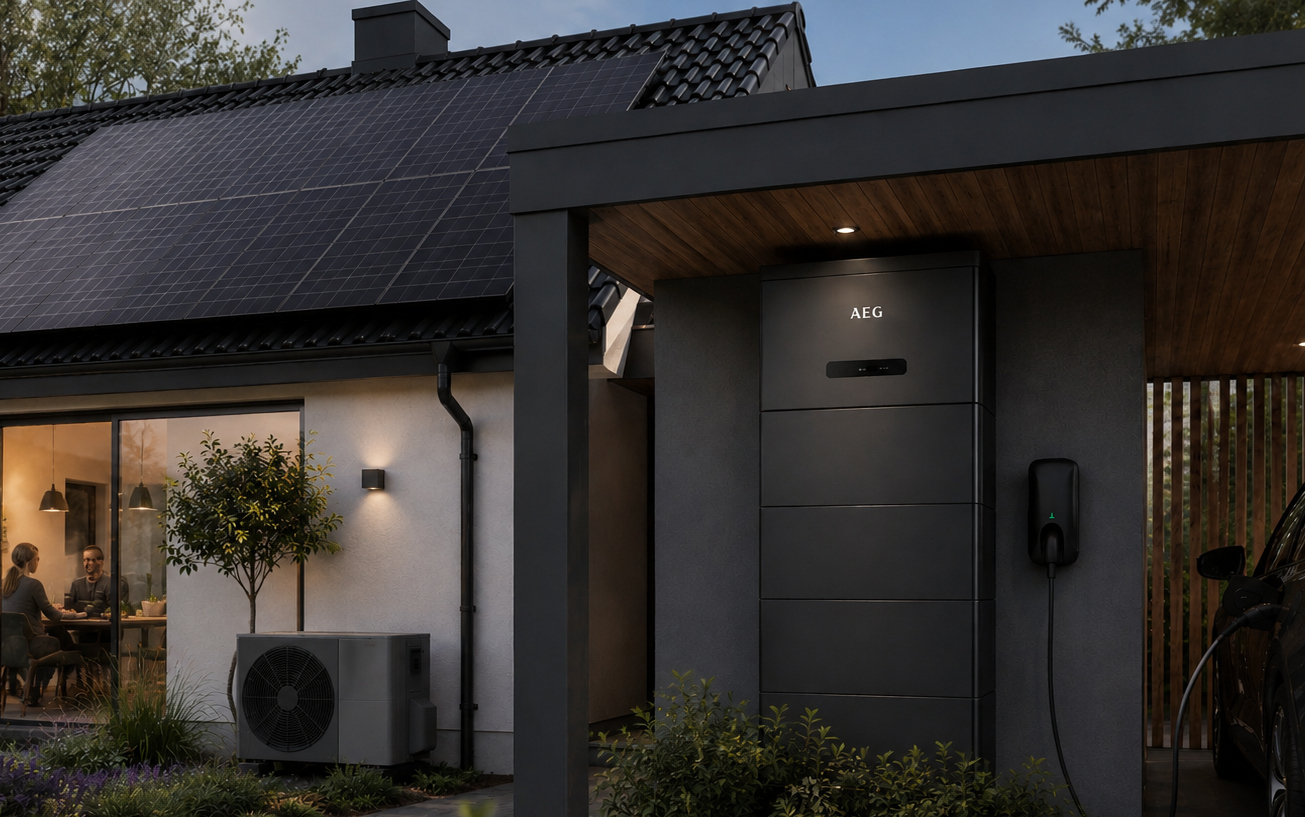 Thuisbatterij 25 kWh in carport