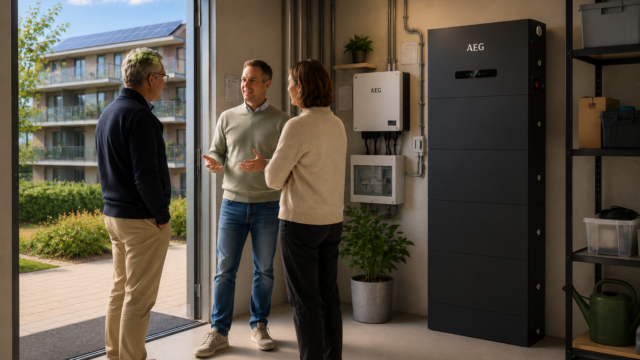 Energieopslag in een appartementencomplex
