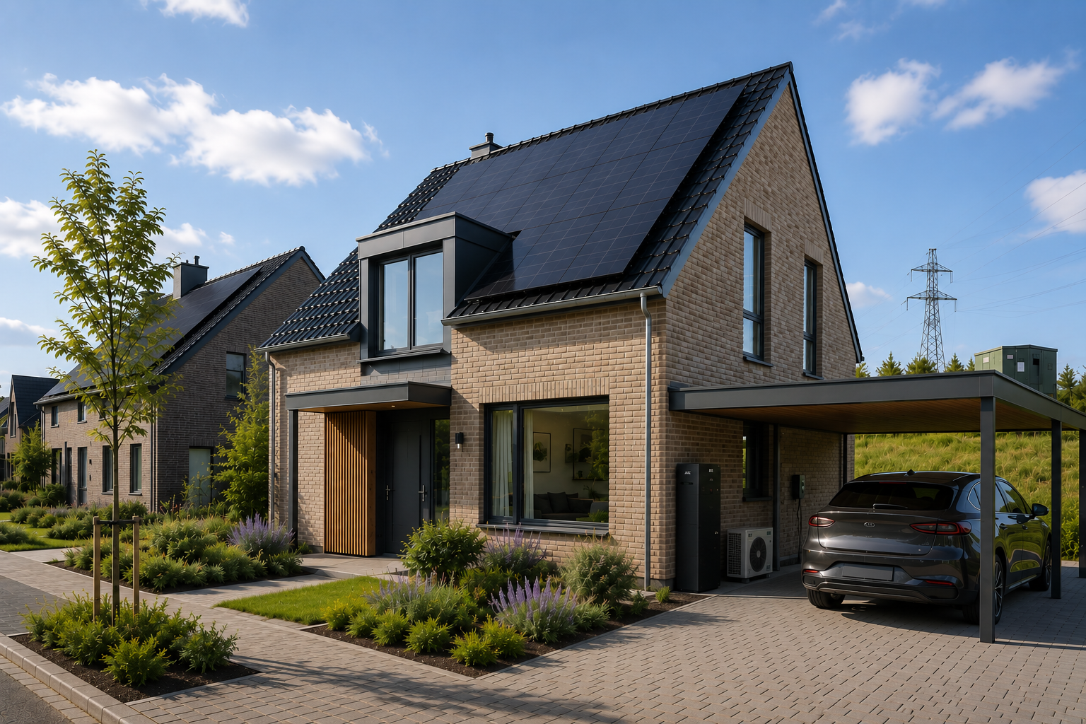 Duurzame woning met slim energiesysteem en thuisbatterij