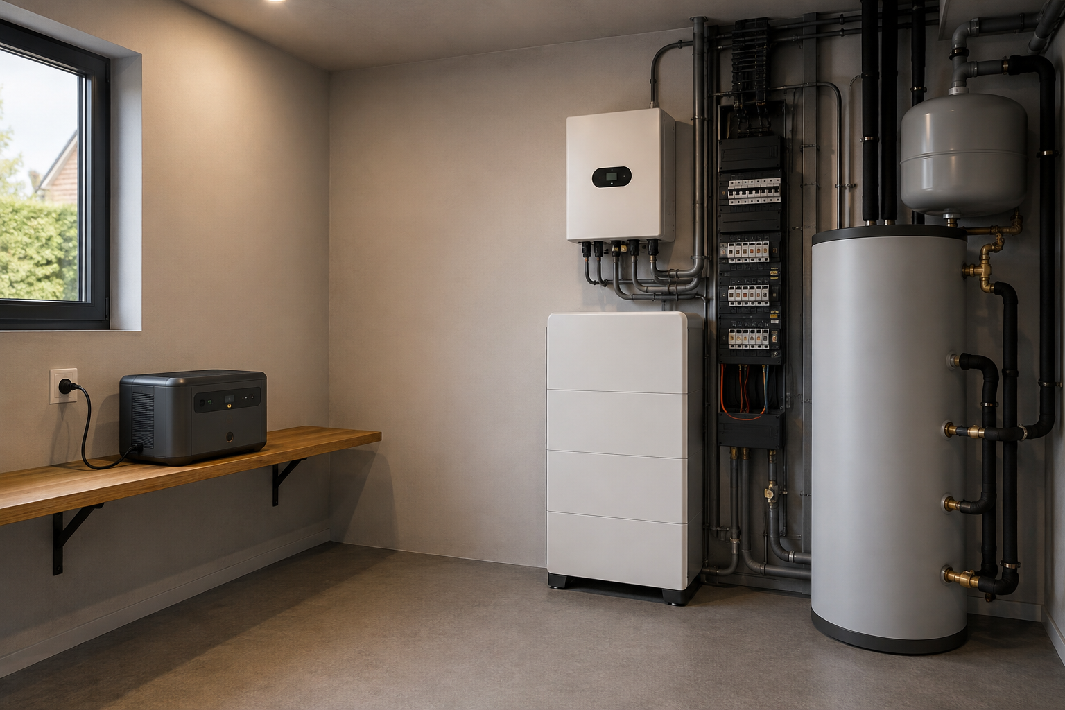 Plug-in batterij of professionele vaste batterij